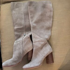 Dolce Vita Taupe Heeled Boots